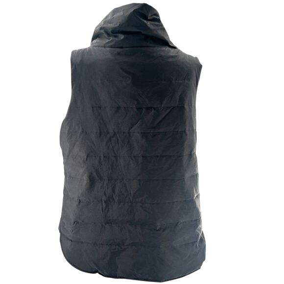 Eileen Fisher Melange Recycled Nylon Down Vest gray sz XL - Picture 3 of 7